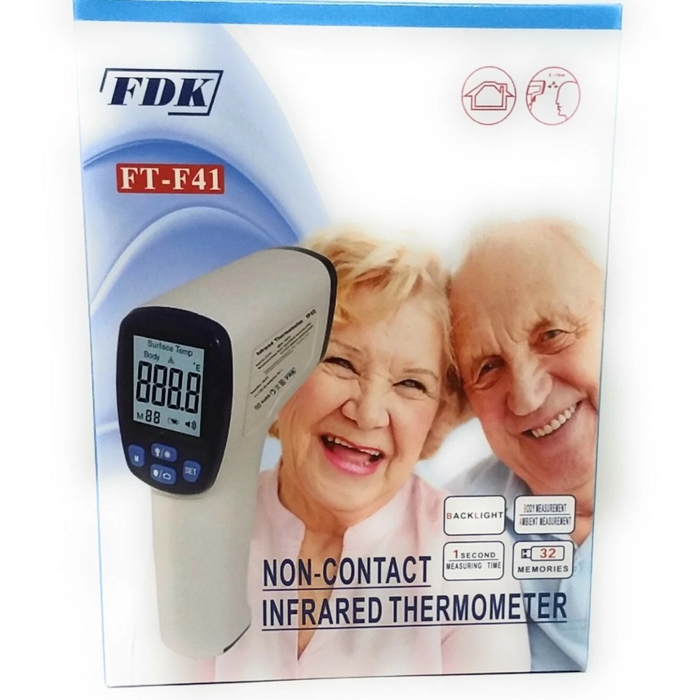 Non Contact Infrared Ir Digital Lcd Fever Alarm Forehead Thermometer
